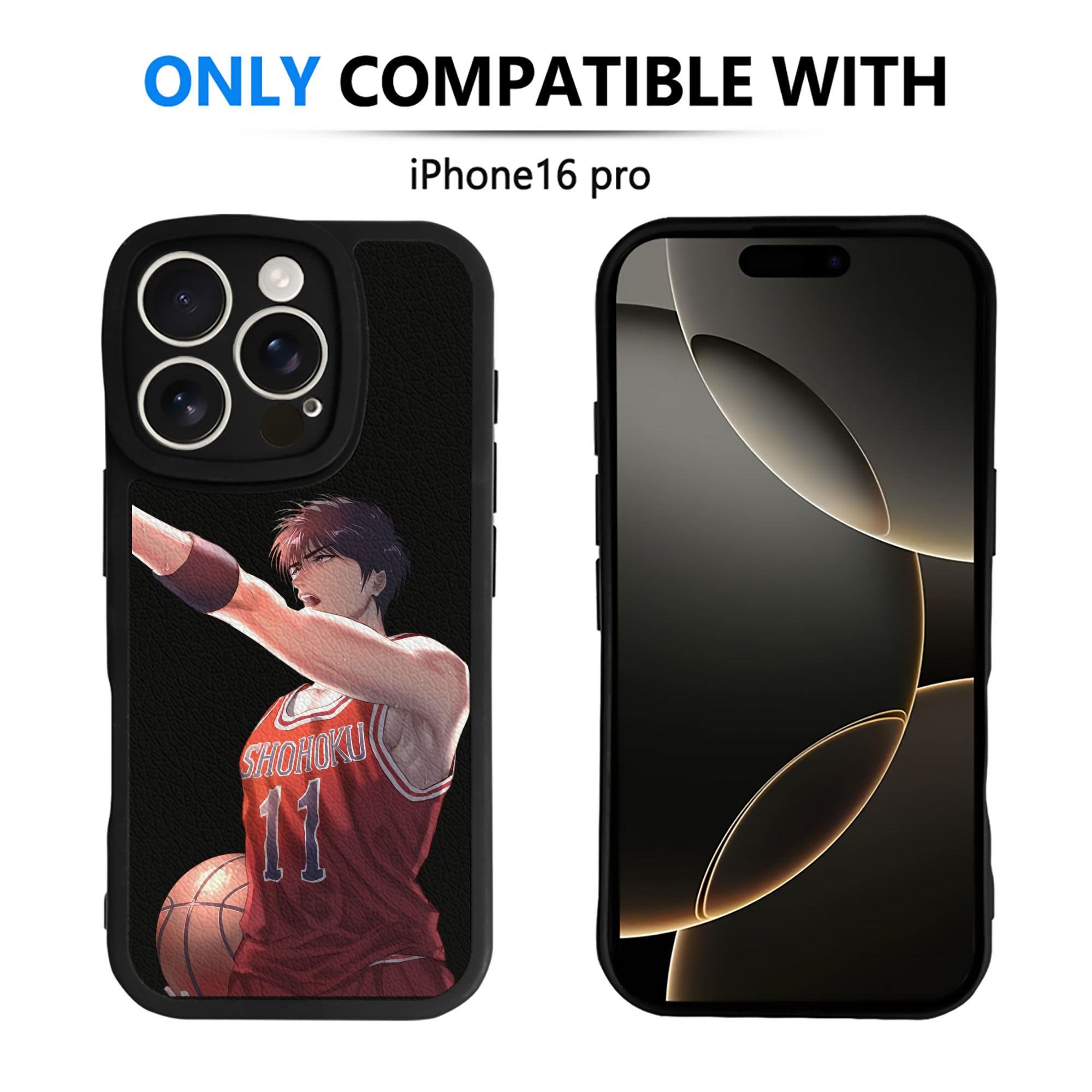（画像用） SLAM DUNK／スラムダンク 【iPhone 16シリーズ対応】シリコンスマホケース（レザー調） 材質：シリコン